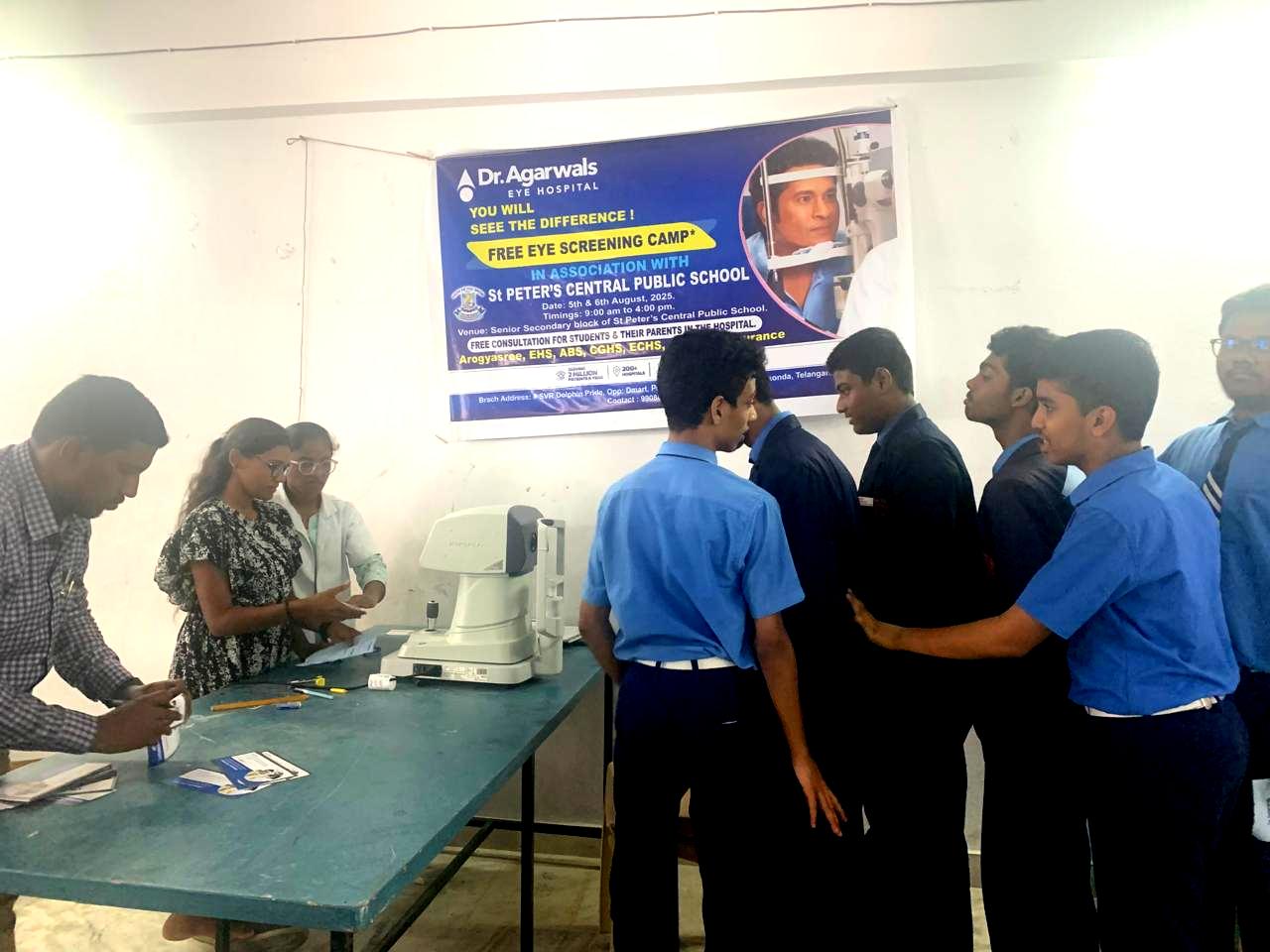 Eye Camp Of St.Peters Central Public School 